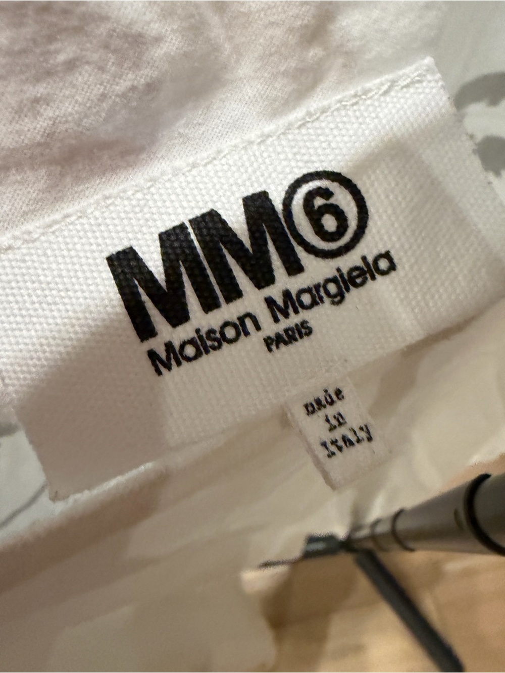 MM6 Maison Margiela White Short Sleeve Top